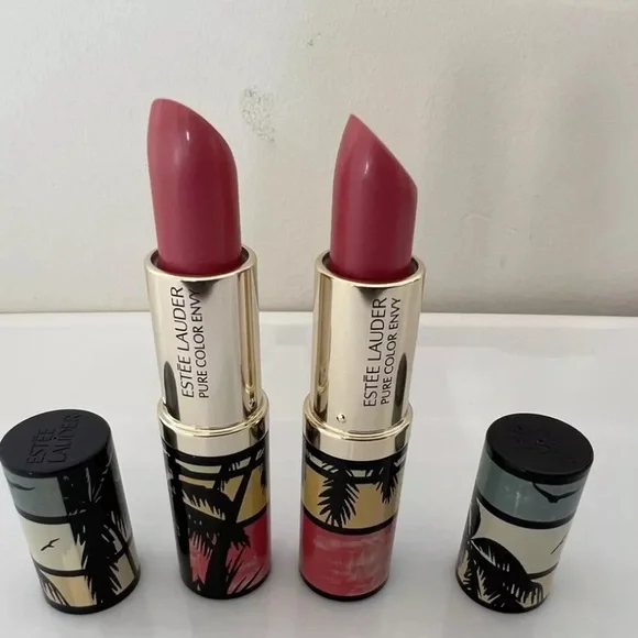2-pc Estee Lauder Pure Envy Sculpting Hi Lustre Lipstick 223 Candy Full-size - Picture 1 of 2